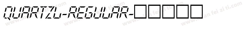 QuartzL-Regular字体转换