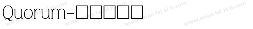 Quorum字体转换