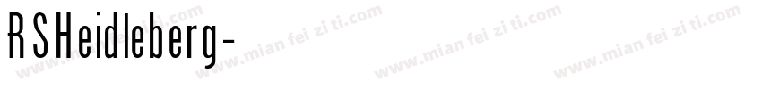 RSHeidleberg字体转换