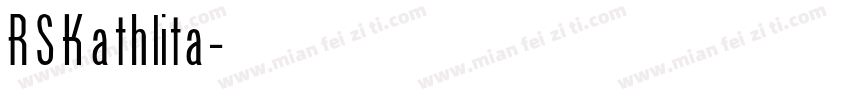 RSKathlita字体转换