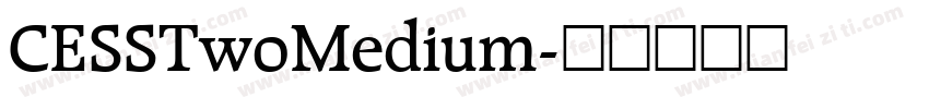 CESSTwoMedium字体转换
