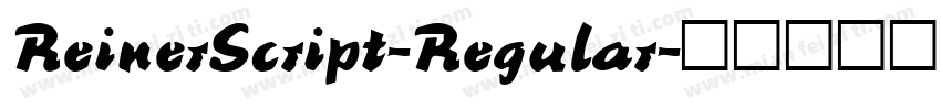 ReinerScript-Regular字体转换