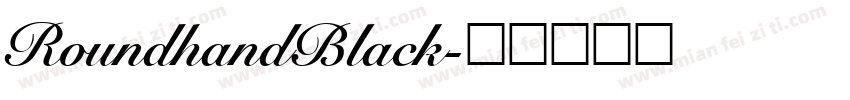 RoundhandBlack字体转换