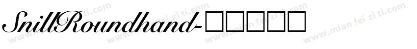 SnillRoundhand字体转换