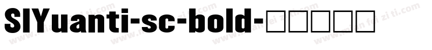 SIYuanti-sc-bold字体转换