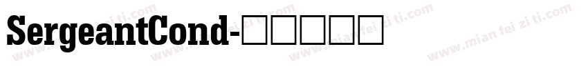 SergeantCond字体转换