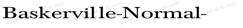 Baskerville-Normal字体转换