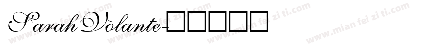 SarahVolante字体转换