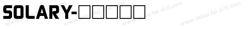 SOLARY字体转换