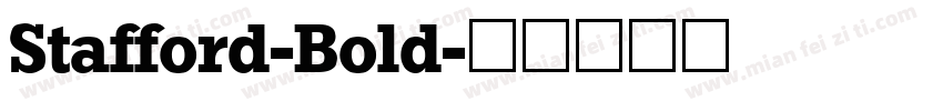 Stafford-Bold字体转换