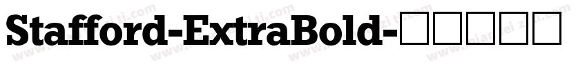 Stafford-ExtraBold字体转换