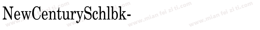 NewCenturySchlbk字体转换