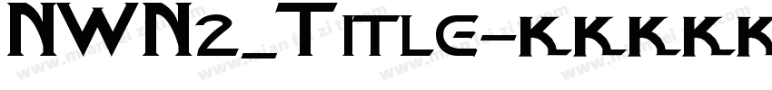 NWN2_Title字体转换