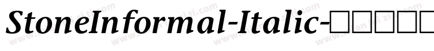 StoneInformal-Italic字体转换