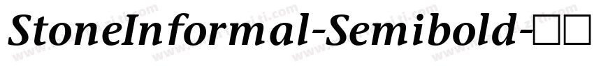 StoneInformal-Semibold字体转换