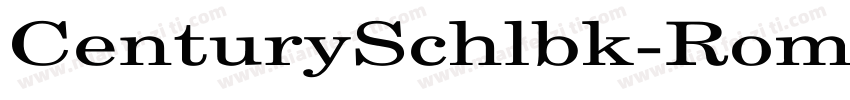 CenturySchlbk-Roman字体转换