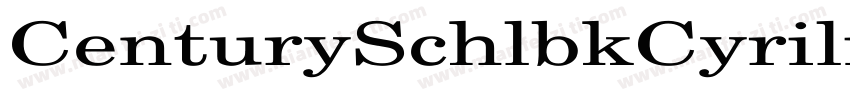 CenturySchlbkCyrilic字体转换