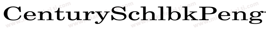 CenturySchlbkPenguin字体转换