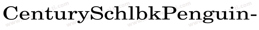 CenturySchlbkPenguin字体转换