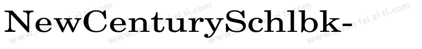 NewCenturySchlbk字体转换