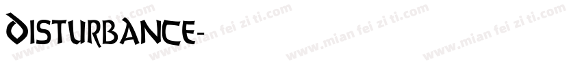 Disturbance字体转换