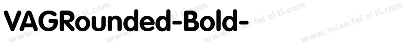 VAGRounded-Bold字体转换