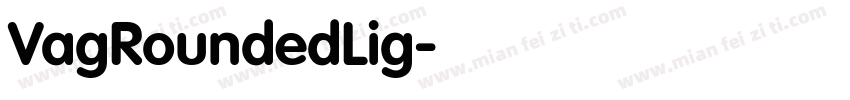 VagRoundedLig字体转换