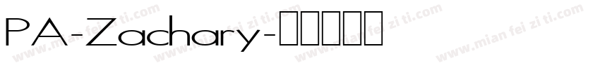 PA-Zachary字体转换