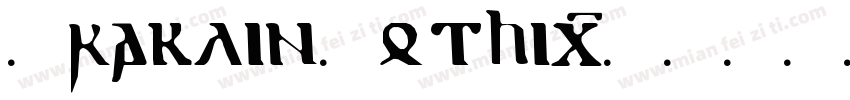FraklinGothic字体转换