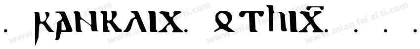 FranklicGothic字体转换