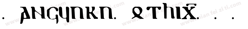 KanjyukuGothic字体转换