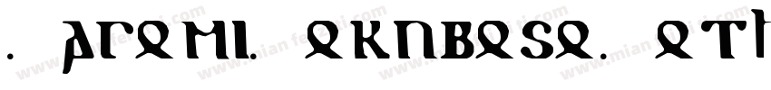 NagomiGokubosoGothic字体转换