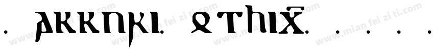 ZakkuriGothic字体转换
