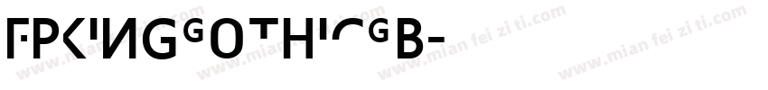 FPKingGothicGB字体转换