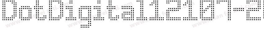 DotDigital12107-2O7vo字体转换