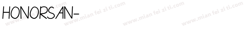 HONORSAN字体转换