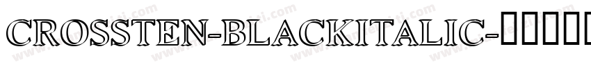 CROSSTEN-BLACKITALIC字体转换