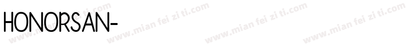 HONORSAN字体转换