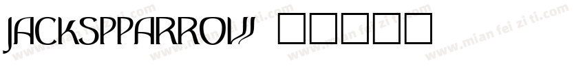 Jackspparrow字体转换