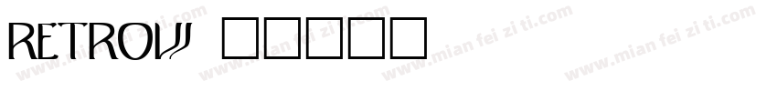 retrow字体转换