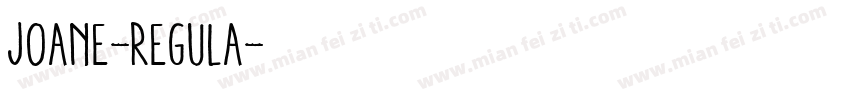 Joane-Regula字体转换