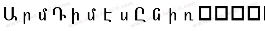 ArmTimesUni字体转换