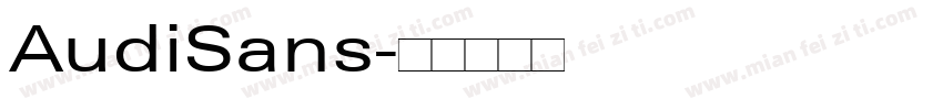 AudiSans字体转换