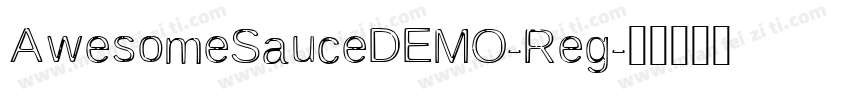 AwesomeSauceDEMO-Reg字体转换