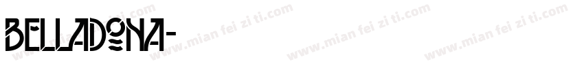BELLADONA字体转换
