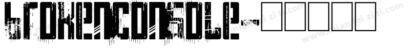 brokenconsole字体转换