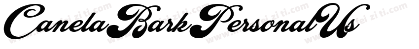CanelaBarkPersonalUs字体转换