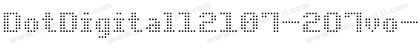 DotDigital12107-2O7vo字体转换
