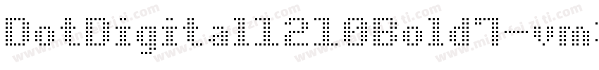 DotDigital1210Bold7-vm3n9字体转换