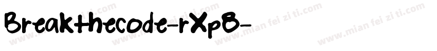 Breakthecode-rXp8字体转换